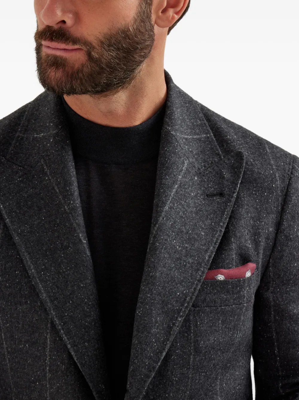 Brunello Cucinelli pinstripe blazer Grijs