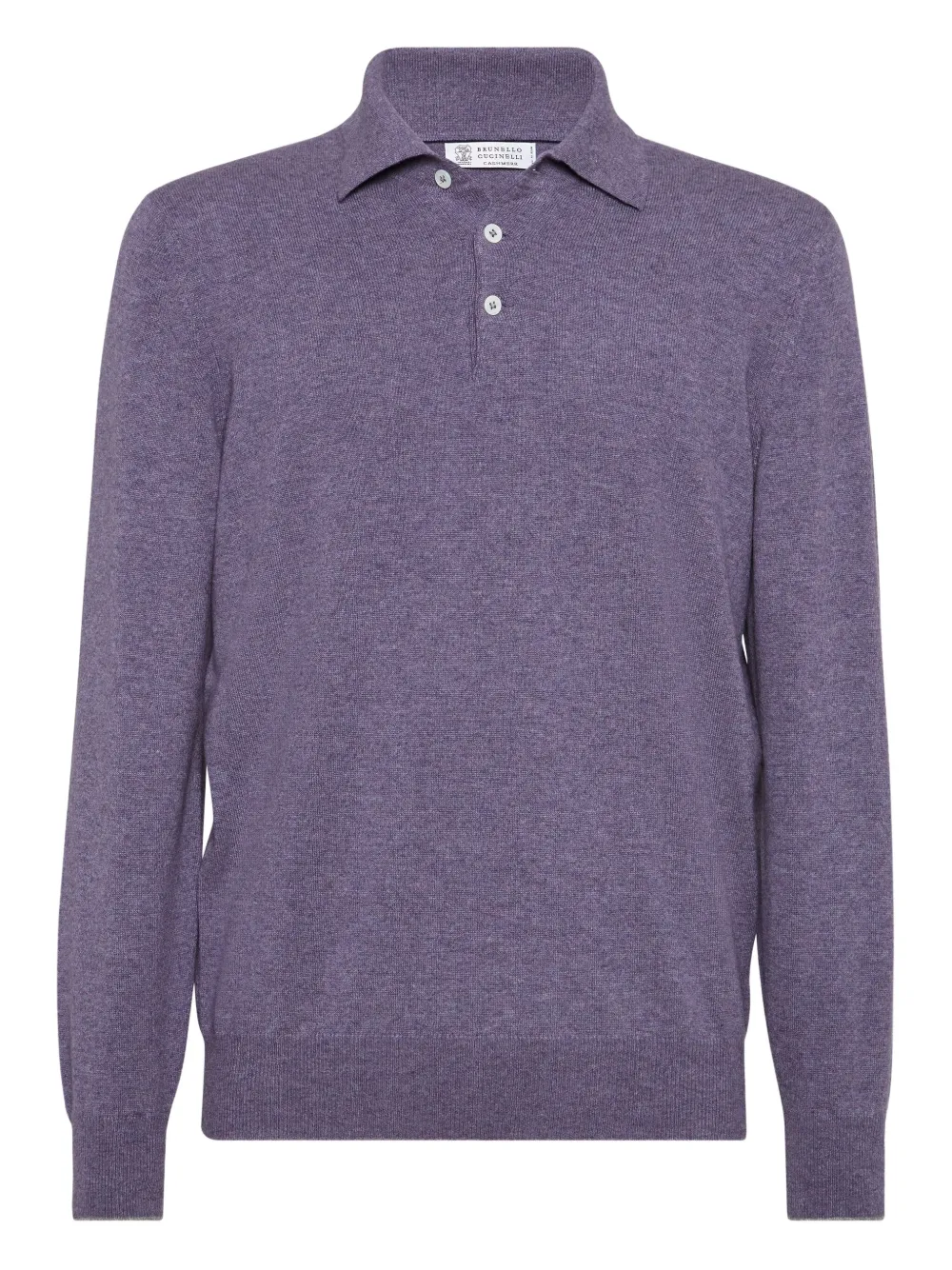Brunello Cucinelli Kasjmier poloshirt Paars