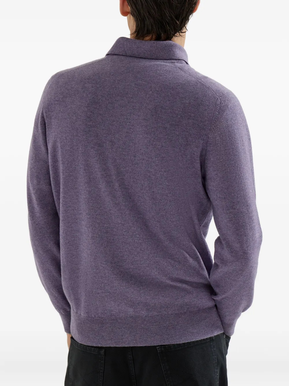 Brunello Cucinelli Kasjmier poloshirt Paars