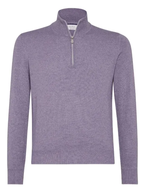 Brunello Cucinelli half-zip cashmere sweater