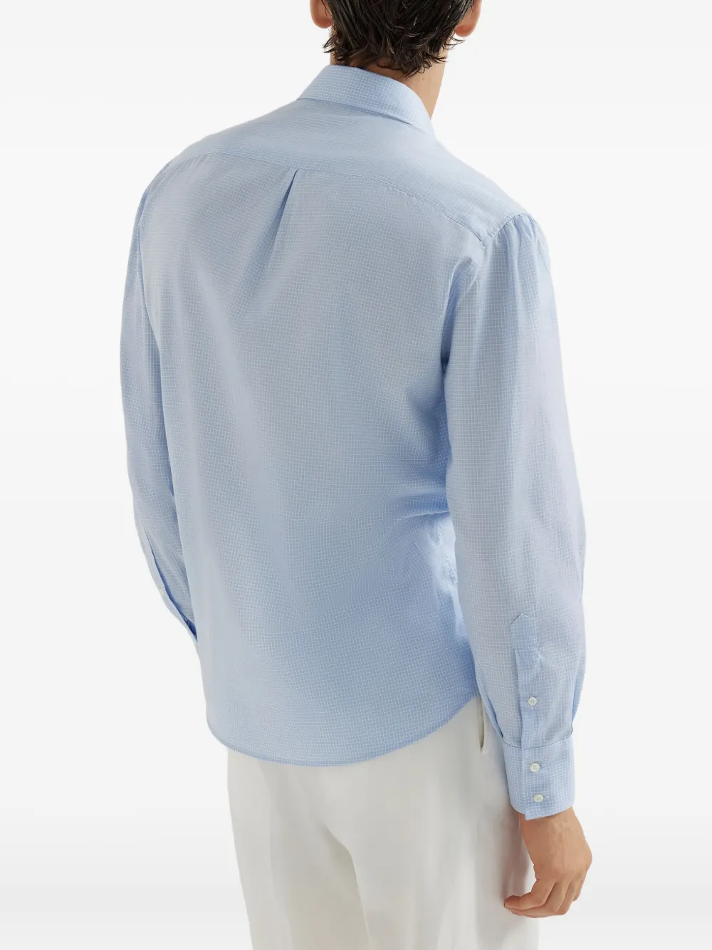 Brunello Cucinelli button-down shirt Blauw