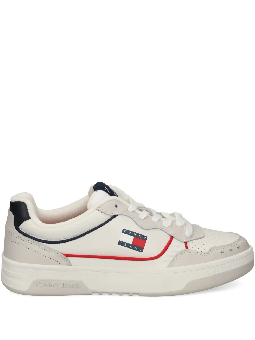 Tommy Jeans leather logo sneakers White