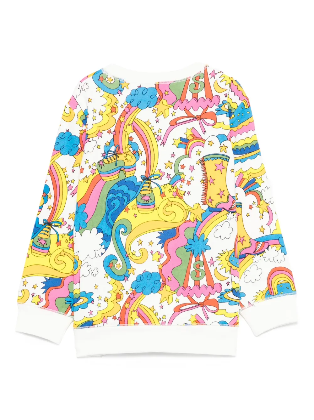 Stella McCartney Kids Sweater met grafische print Wit