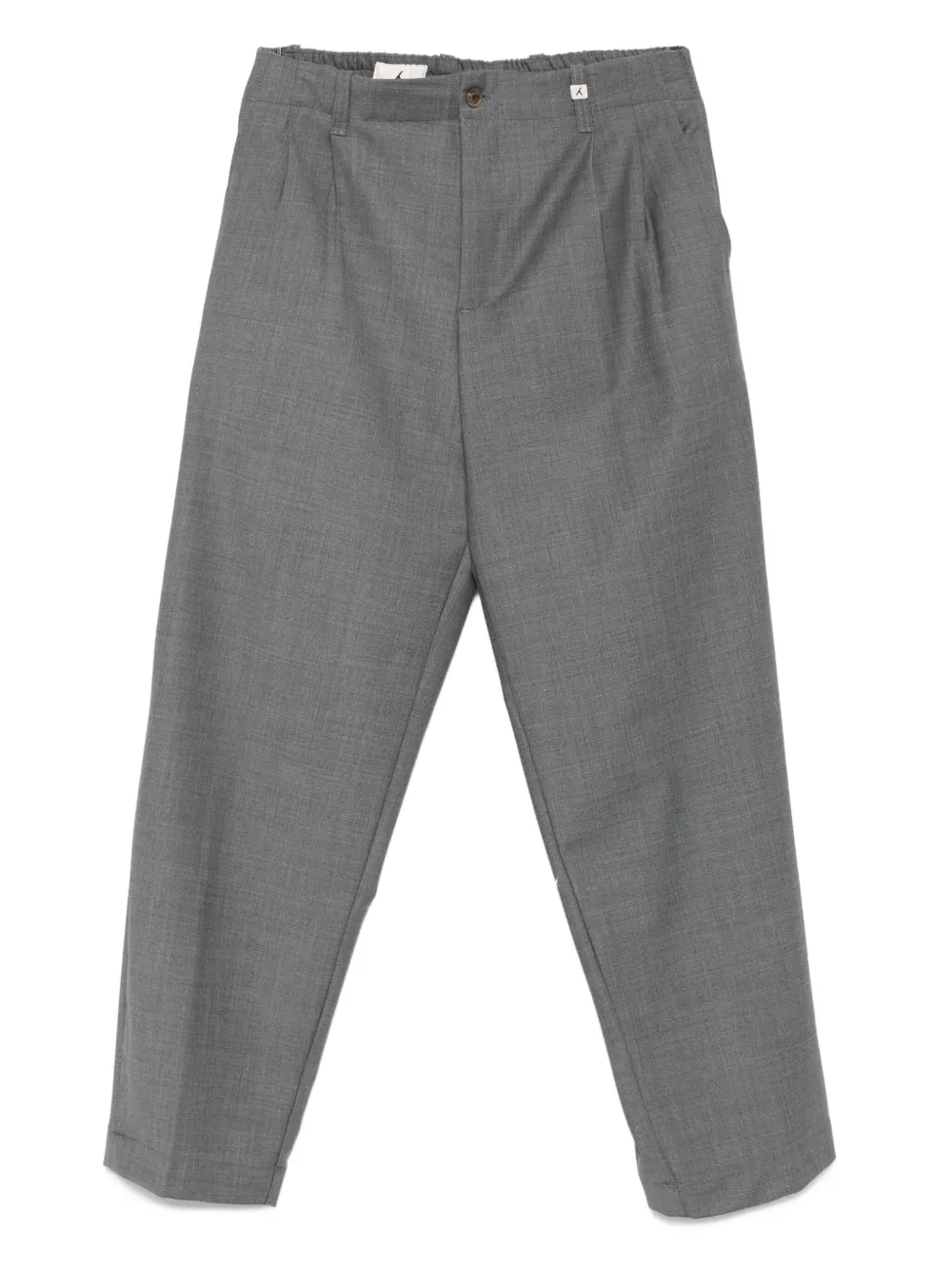 pleat-detail trousers