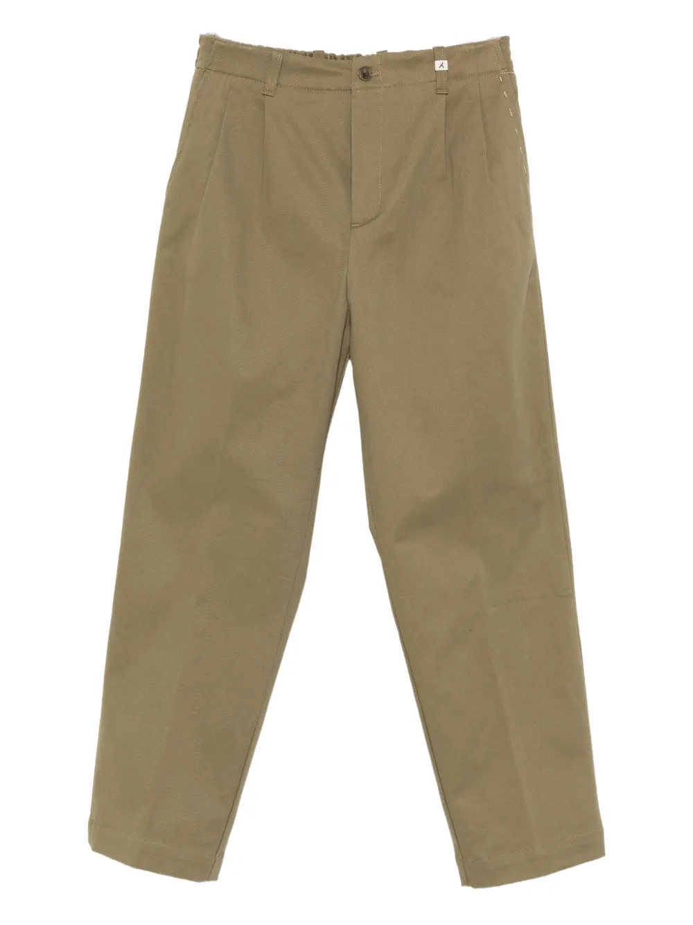 pleated-front trousers