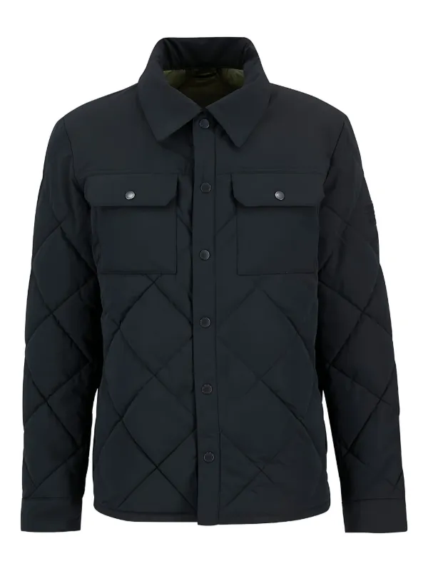 Barbour International Quilted button-fastening Shirt Blue