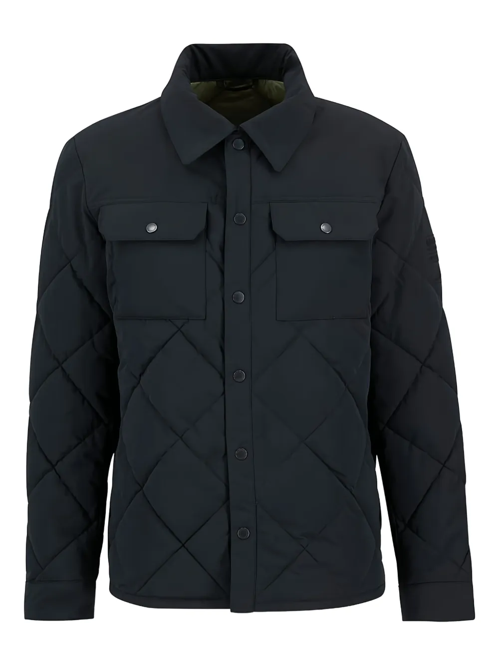 Barbour International quilted button-fastening shirt | Blue | Image 1