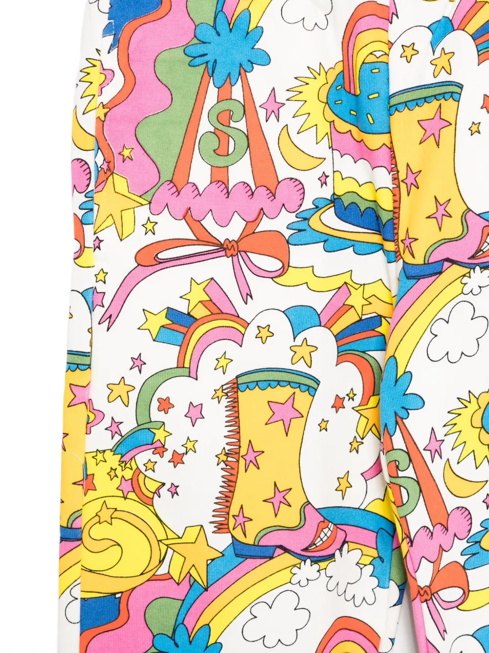 Stella McCartney Kids Trainingsbroek met grafische print Wit