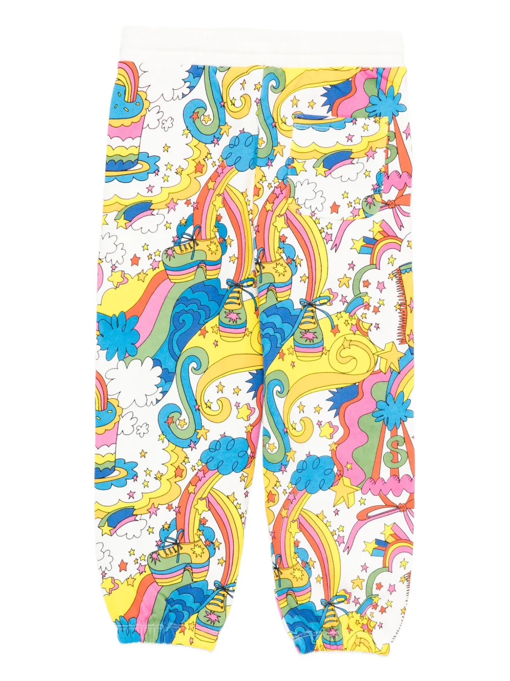 Stella McCartney Kids Trainingsbroek met grafische print Wit