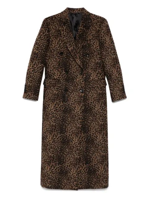 ERALDO leopard-print double-breasted coat