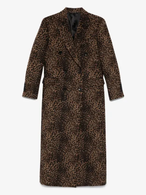 ERALDO leopard-print double-breasted coat
