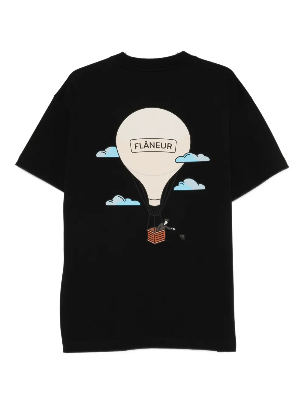 FLÂNEUR Hot Air Balloon T-shirt - Zwart