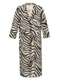 ERALDO zebra-print coat - Neutrals