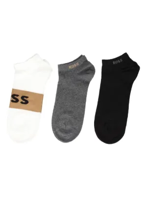 Calcetines Hugo Boss Hombre BOSS 2P RS Monogram CC Calcetines_Regulares, Black1, 39-42 Para Hombre Calcetines Boss Hombre