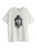 Yohji Yamamoto sketch-print T-shirt - White