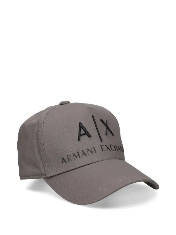 Armani Exchange logo-embroidered Baseball Cap Grey FARFETCH JO