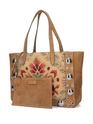 ストリート】25ss VALENTINO スエード ベルトバッグ ブラウン