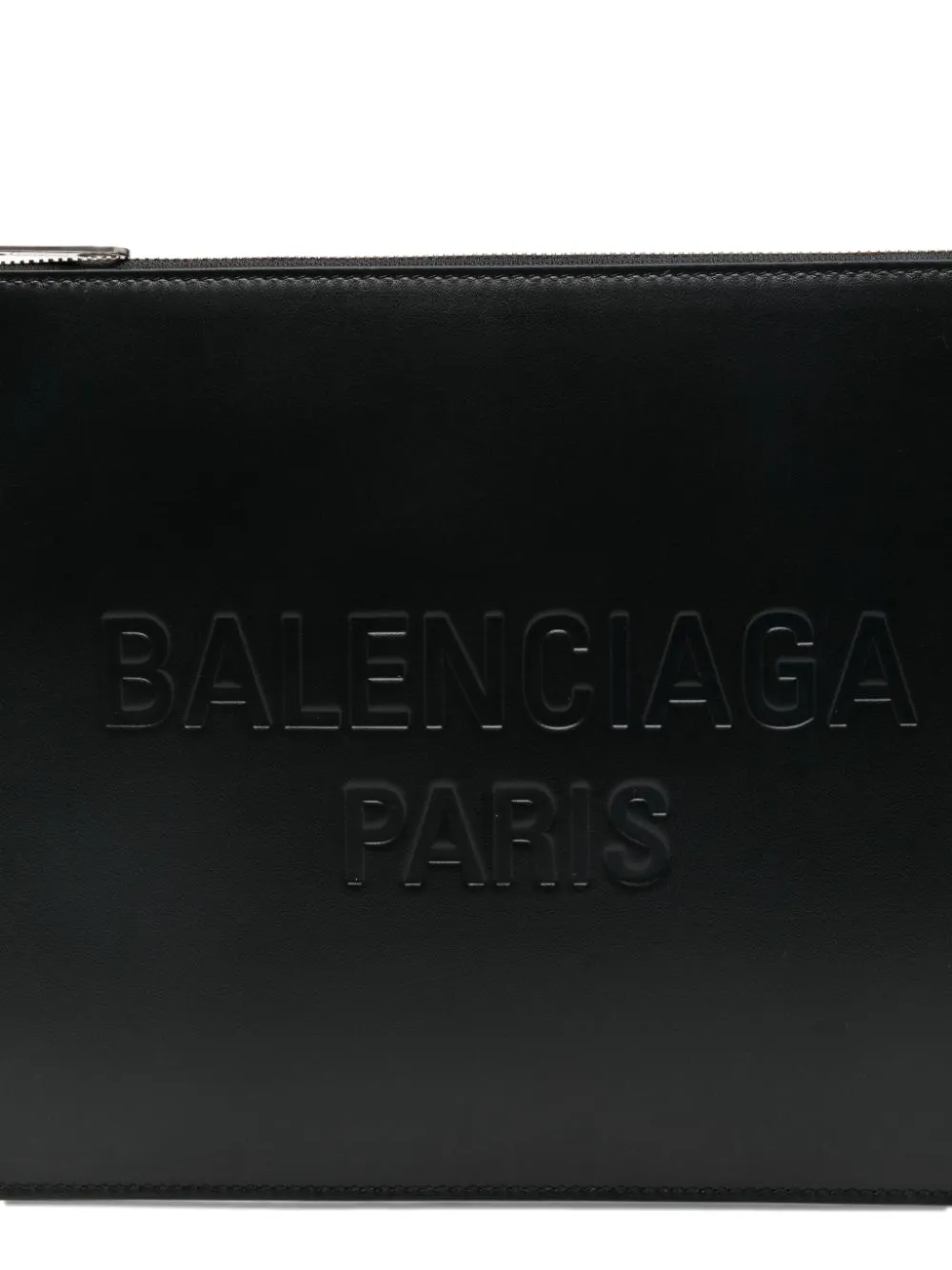 Balenciaga ロゴエンボス クラッチバッグ | ブラック | FARFETCH JP