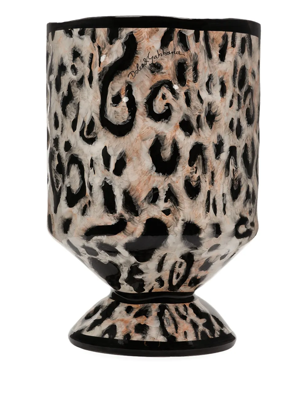 Dolce & Gabbana medium Outdoor leopard-print vase (58cm x 37cm) | Vases | Image 2