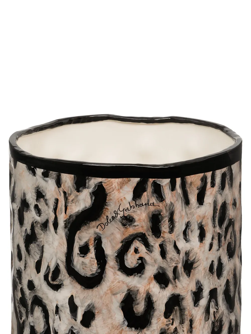  Dolce & Gabbana Jarrón Outdoor Mediano (58 Cm X 37 Cm) - Marrón 