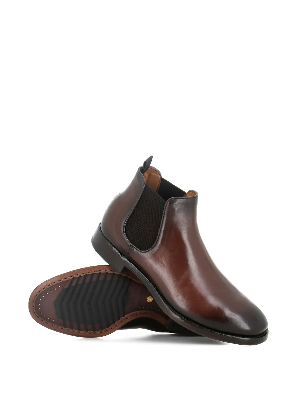 Officine Creative leather Chelsea boots Brown