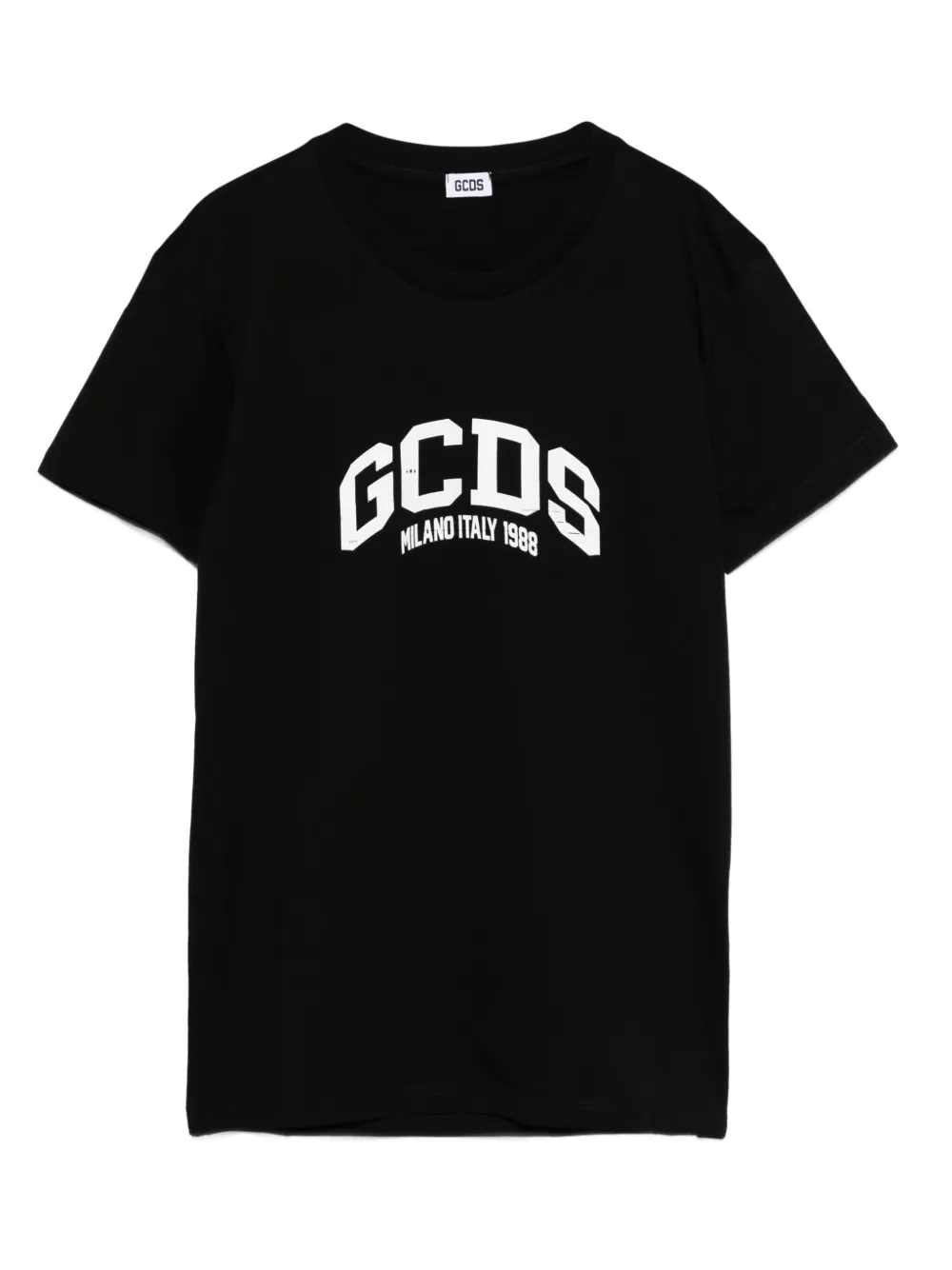 Gcds Kids logo cotton t-shirt Zwart