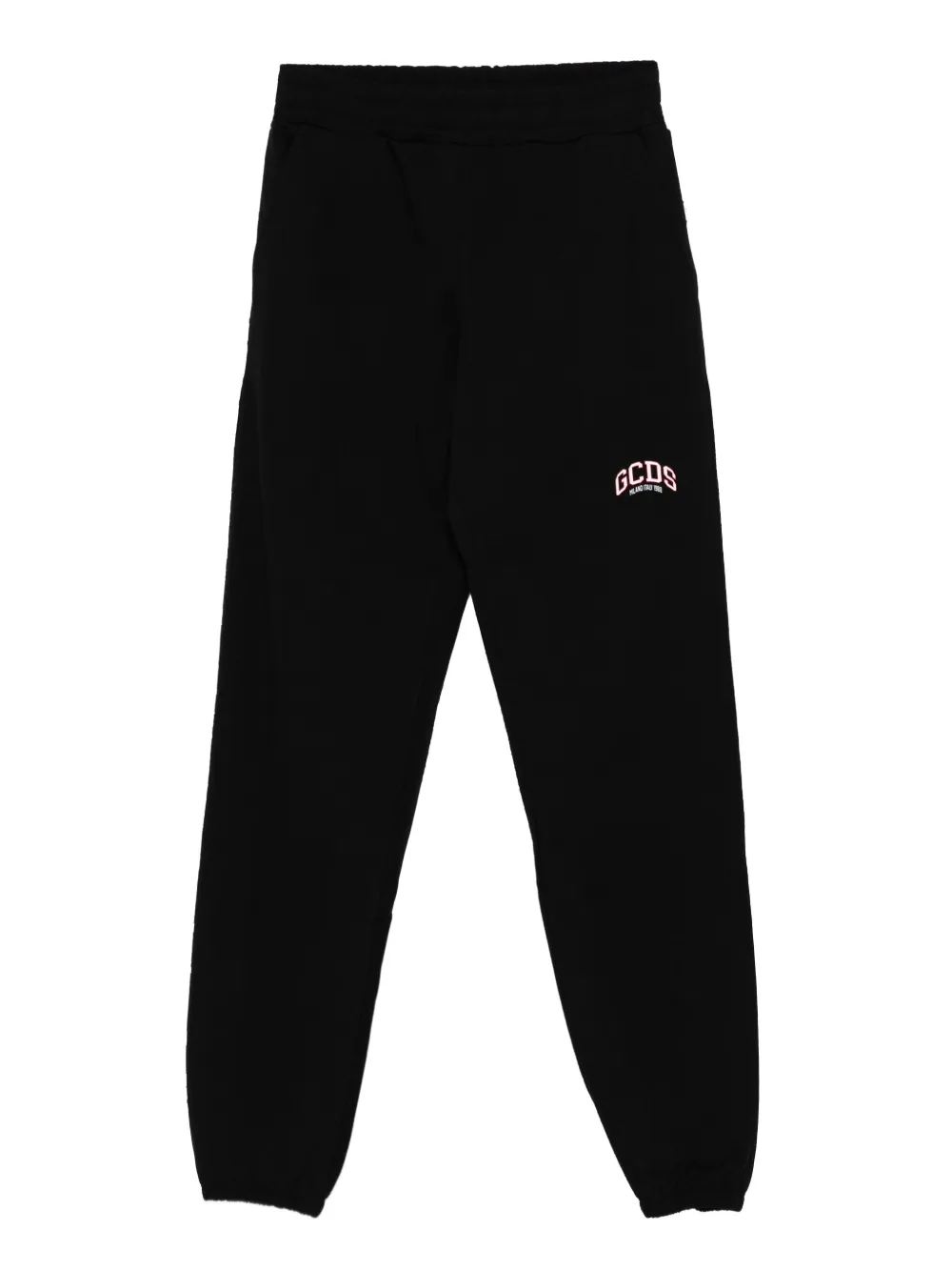 Gcds Kids logo-embroidered sweatpants Zwart