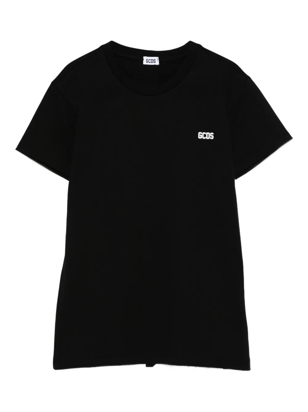 Gcds Kids logo cotton t-shirt Zwart