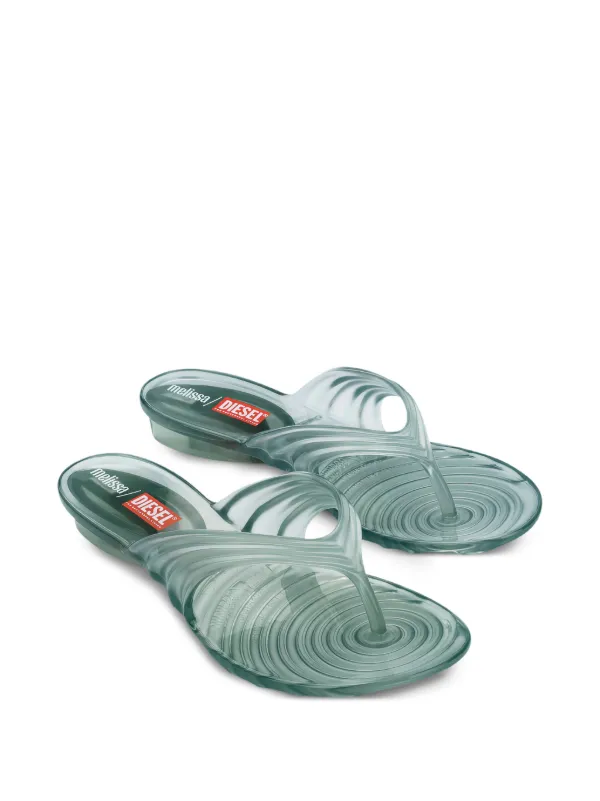 Melissa x Diesel Thong flip-flops | Blue | FARFETCH SG