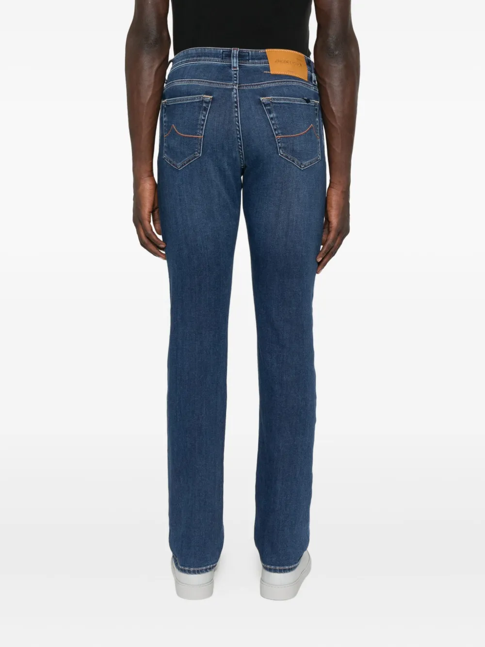 Jacob Cohën Jeans met geborduurd detail Blauw