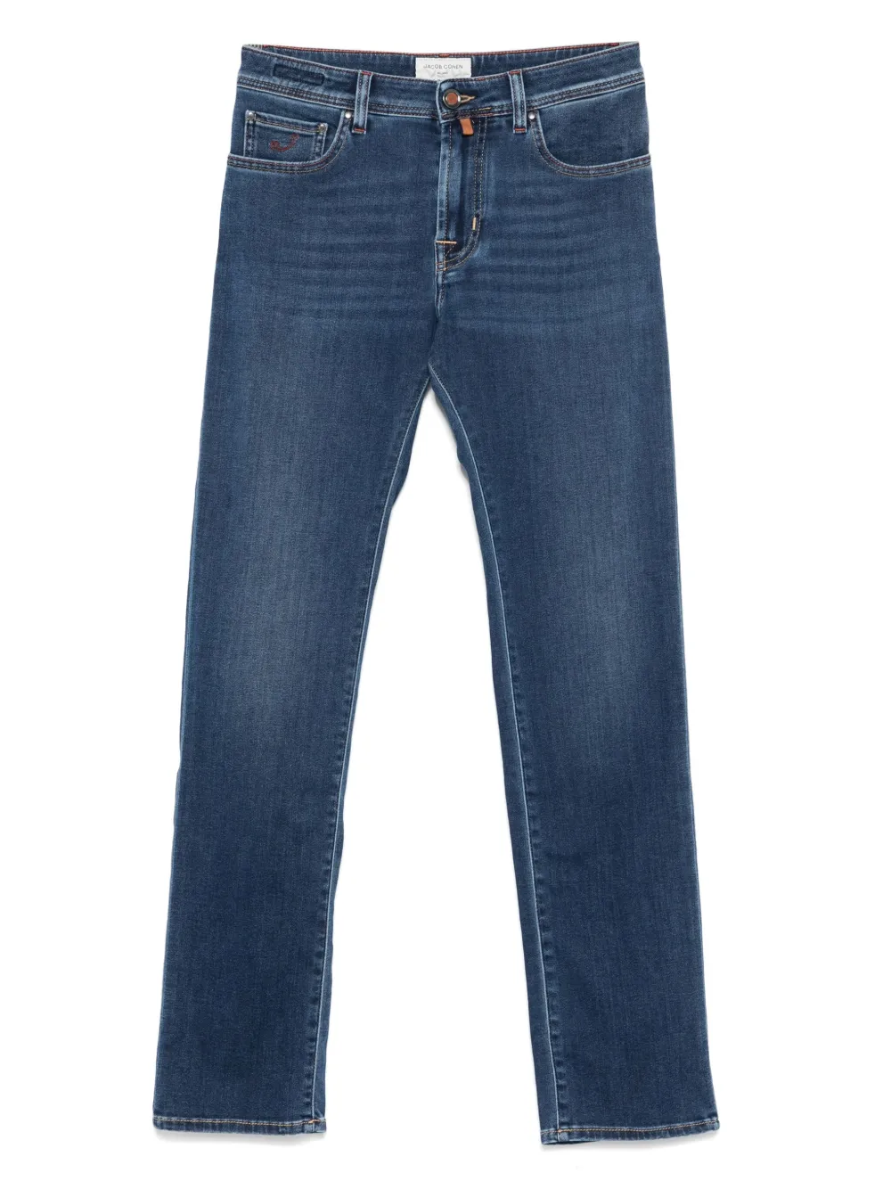 Jacob Cohën Jeans met geborduurd detail Blauw