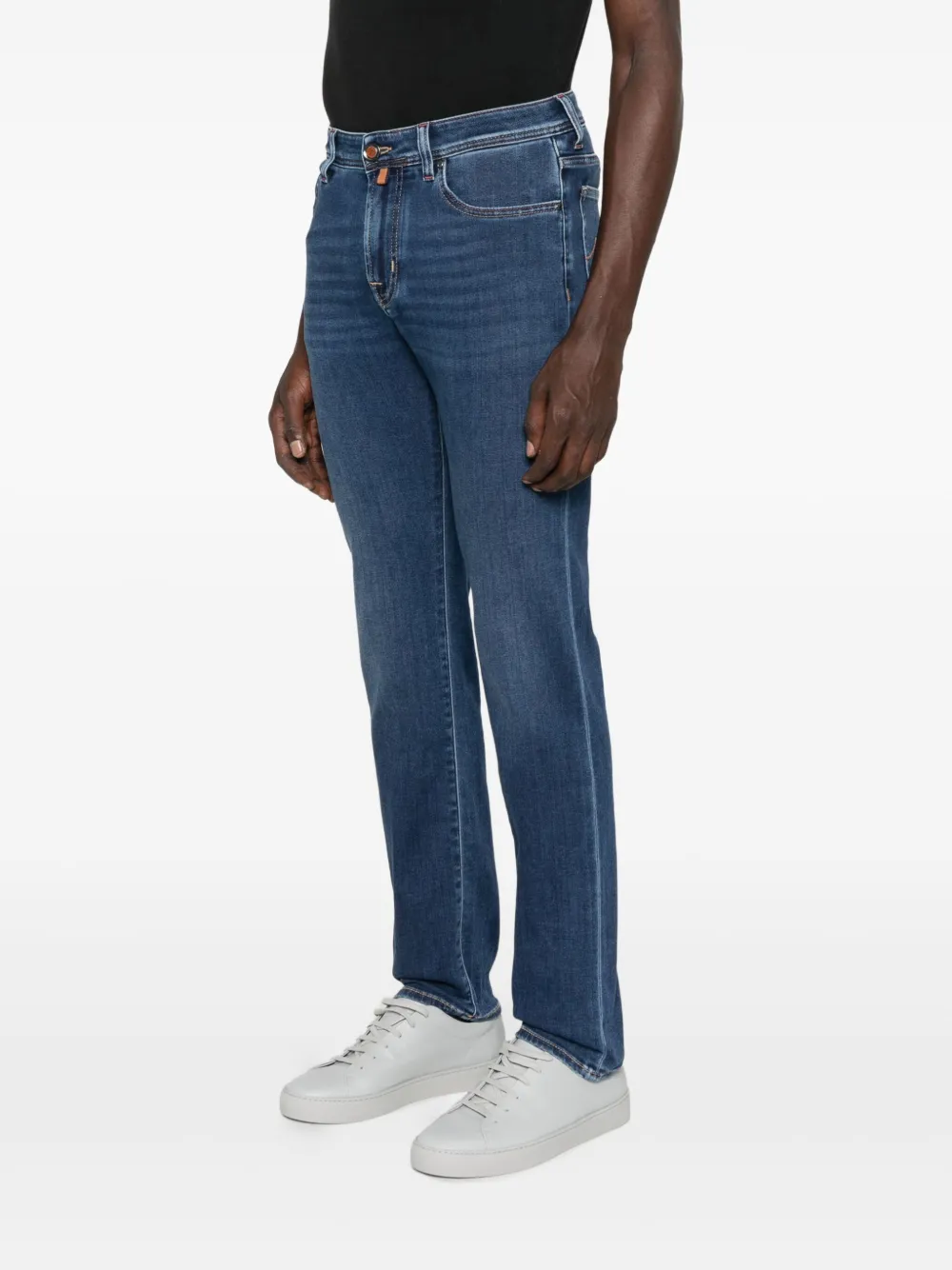 Jacob Cohën Jeans met geborduurd detail Blauw