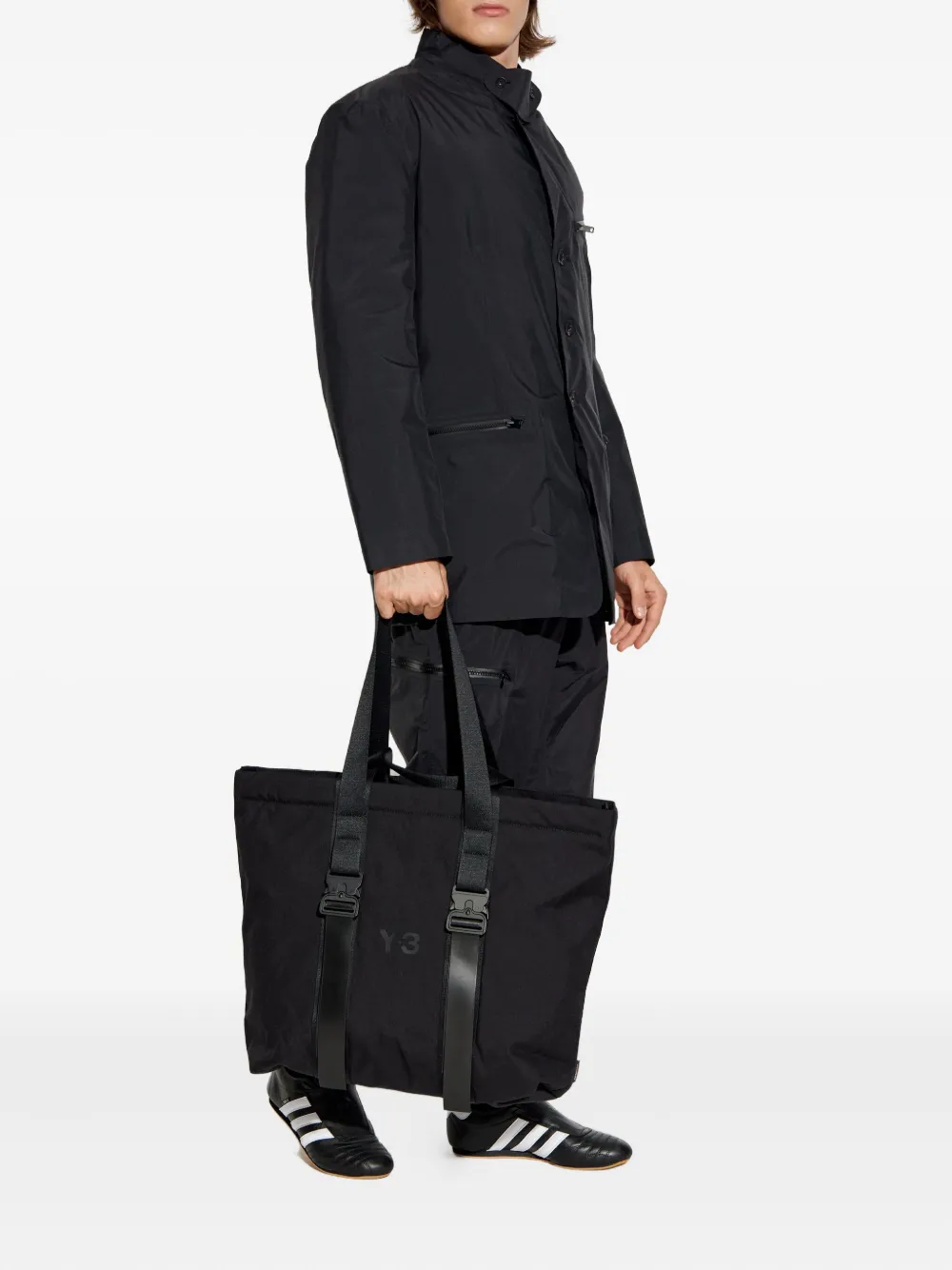 Y-3 Shirtjack met knoopsluiting Zwart