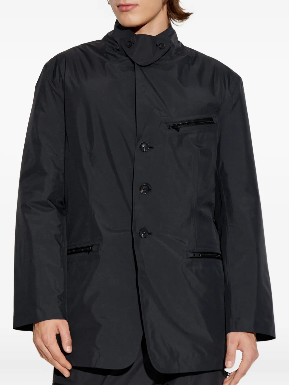 Y-3 Shirtjack met knoopsluiting Zwart