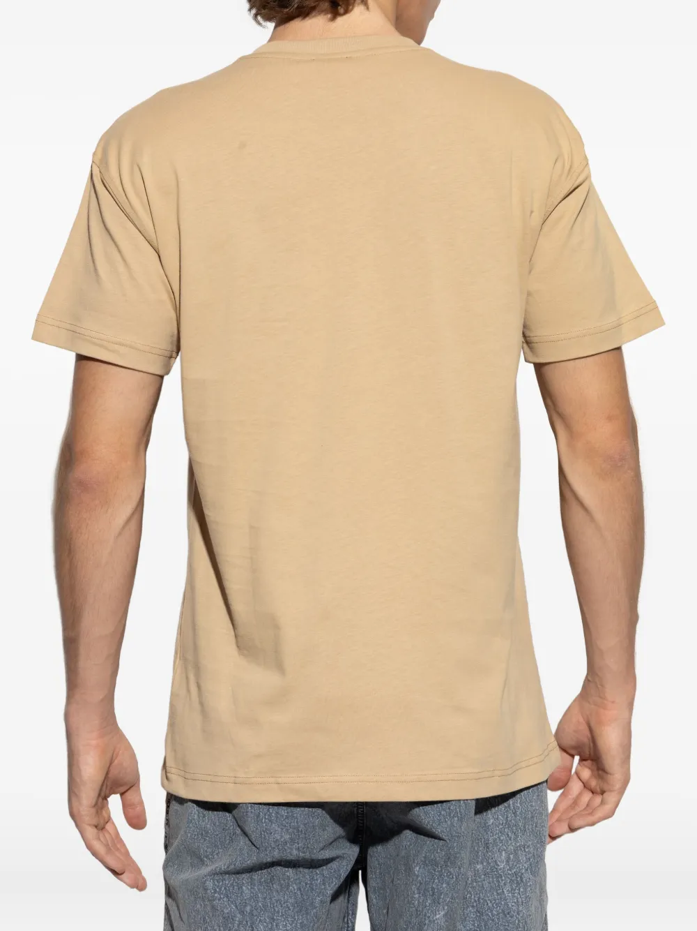 Diesel Gerafeld T-shirt met logoprint Beige