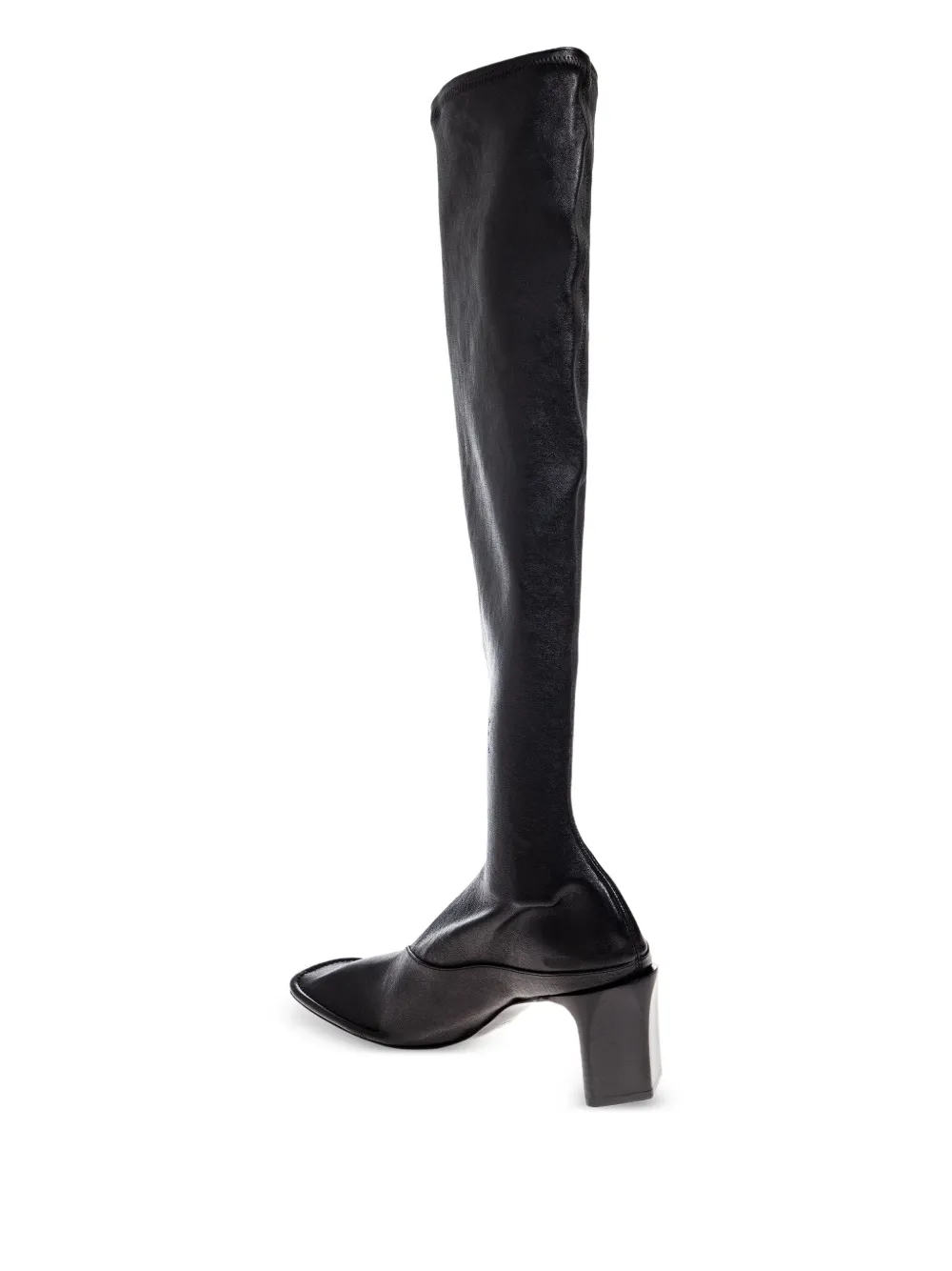Jil Sander 70mm knee-high square-toe boots Black