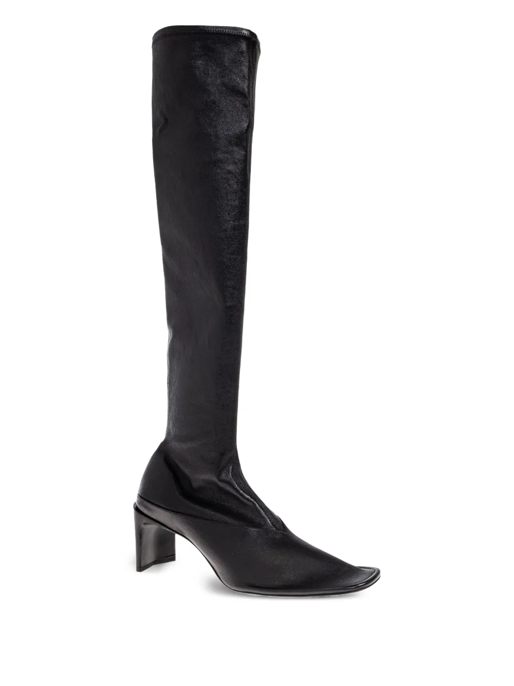 Jil Sander 70mm knee-high square-toe boots Black