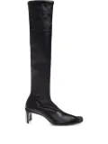 Jil Sander 70mm knee-high square-toe boots - Black