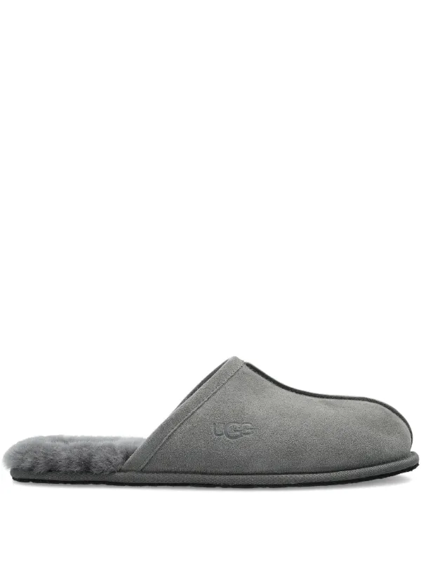 UGG Suede Sheepskin Slippers Grey FARFETCH PH