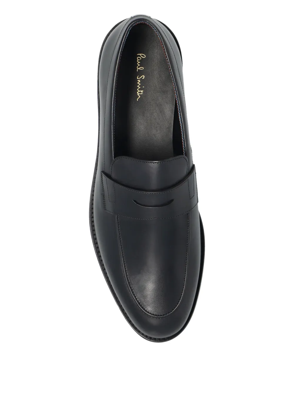 Paul Smith Leren loafers Zwart