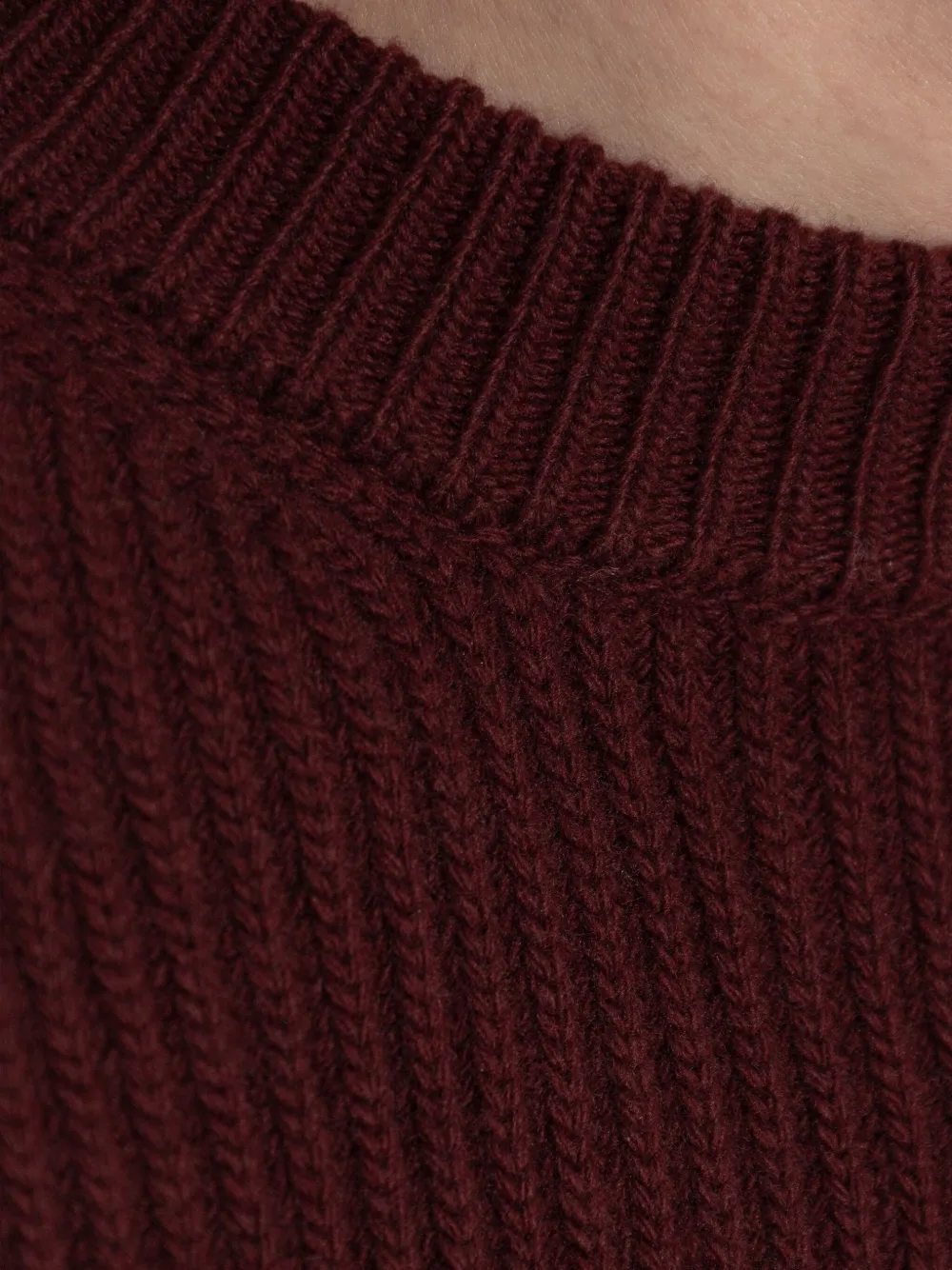 Jil Sander ribbed wool sweater Rood