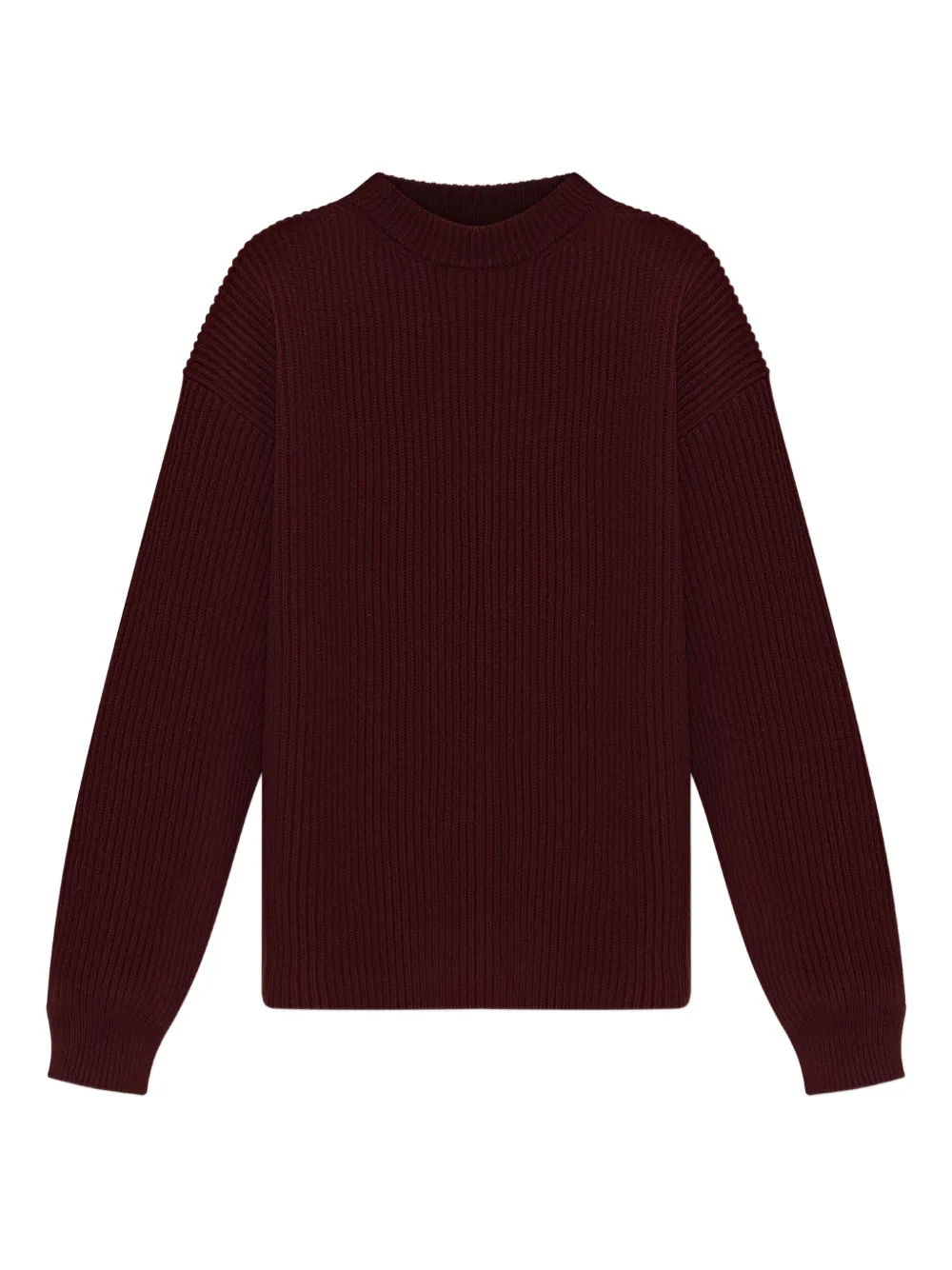 Jil Sander ribbed wool sweater Rood