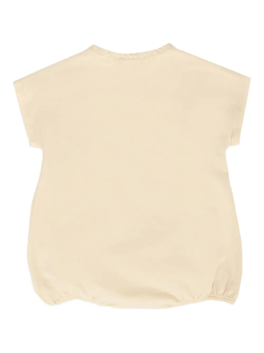 Fendi Kids Twee rompers met FF-logo en wikkeleffect - Beige