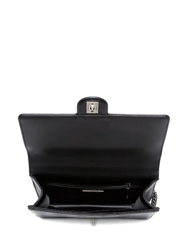 CHANEL Pre-Owned 2019 ロゴエンボス ショルダーバッグ | ブラック