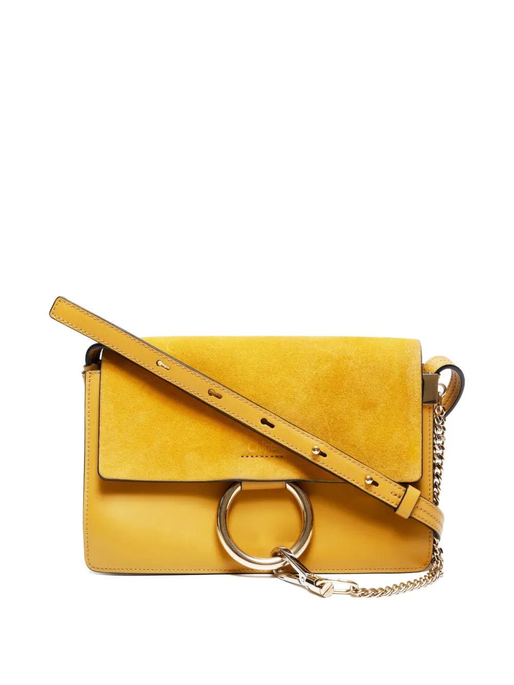 Pre-owned Chloé 2010-2020s Leather Shoulder Bag In Yellow