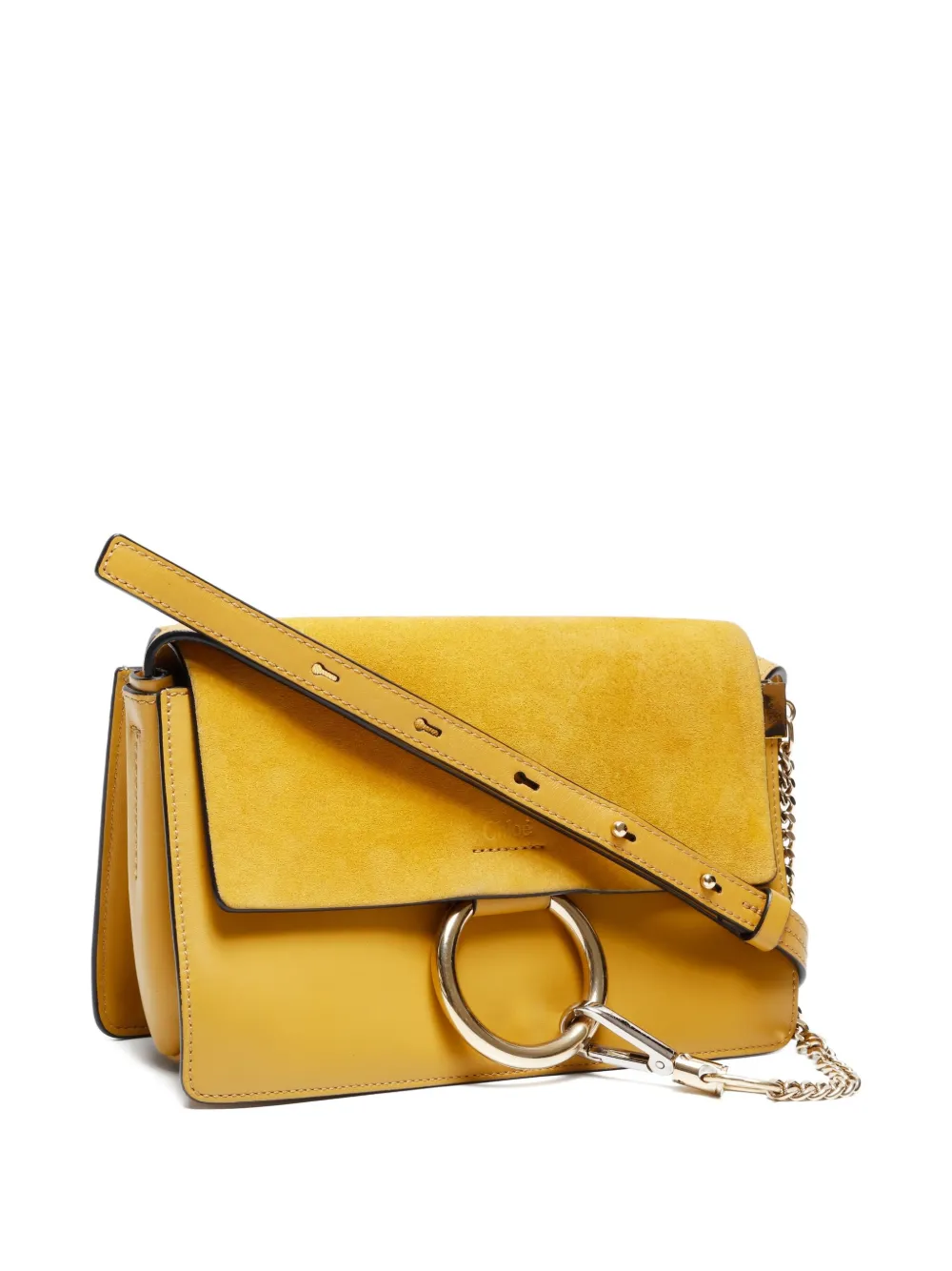 Pre-owned Chloé 2010-2020s Leather Shoulder Bag In Yellow