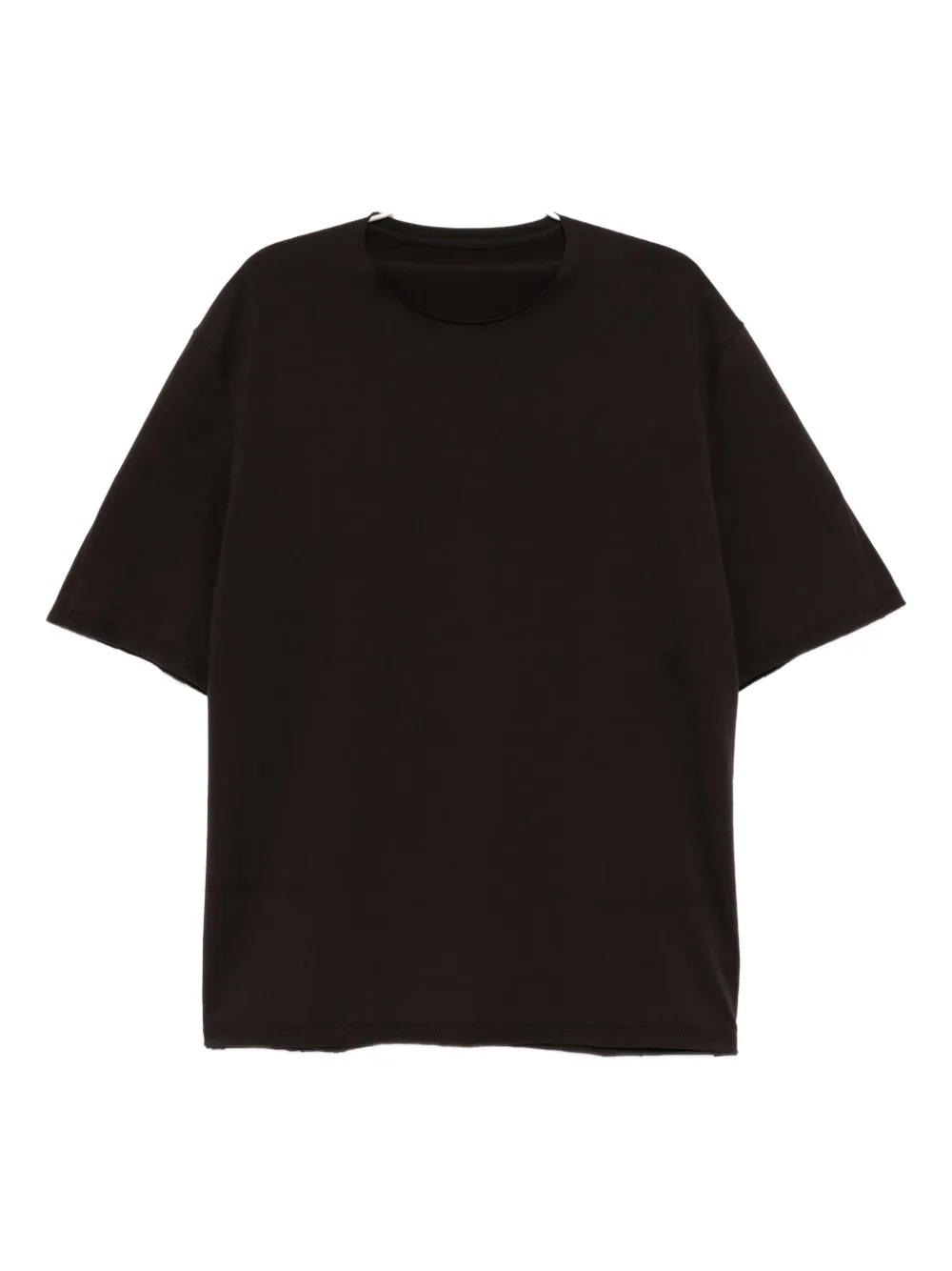 Devoa Cotton T-shirt In Black