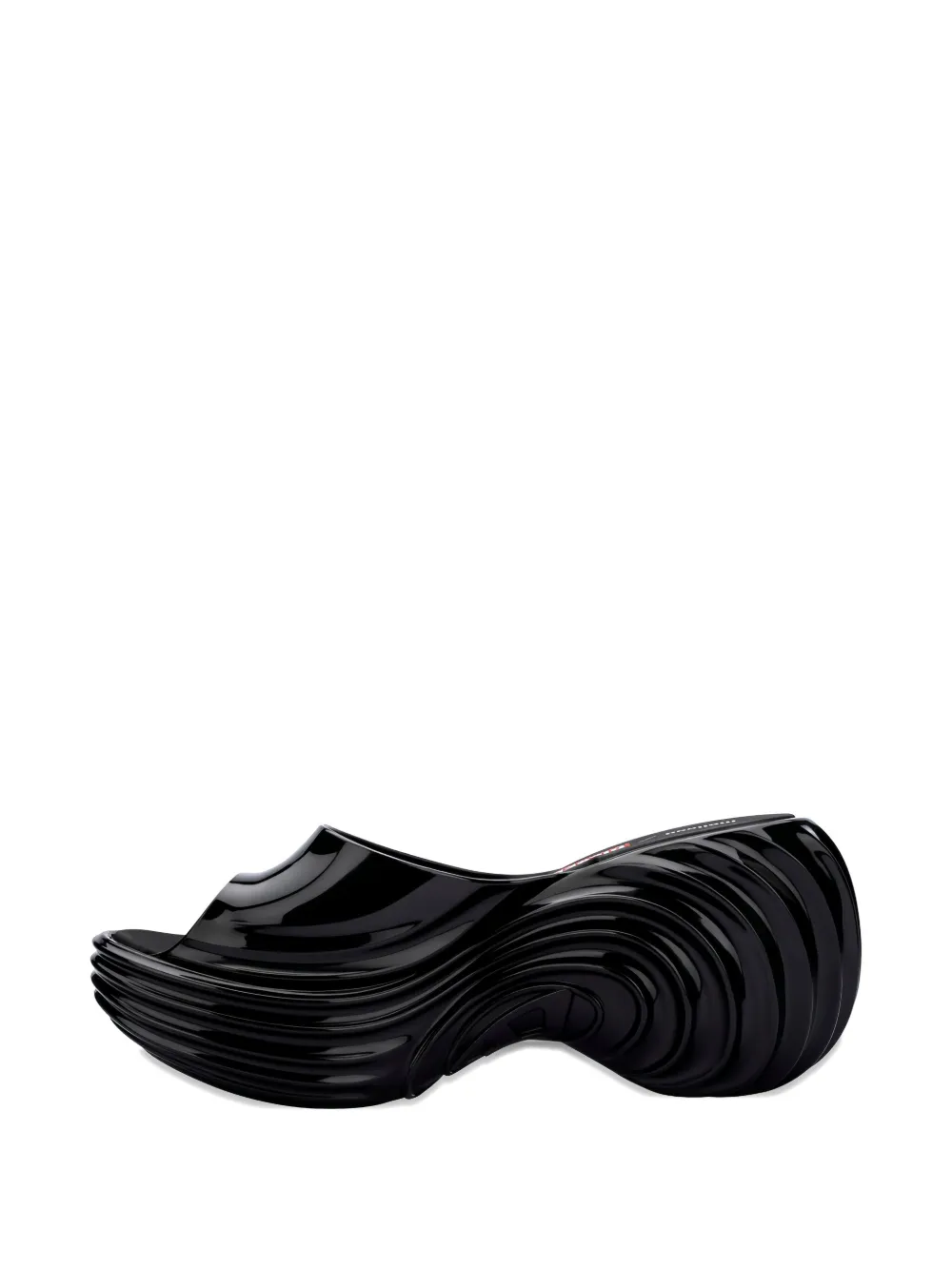 Melissa x Diesel Quantum platform wave slides Black