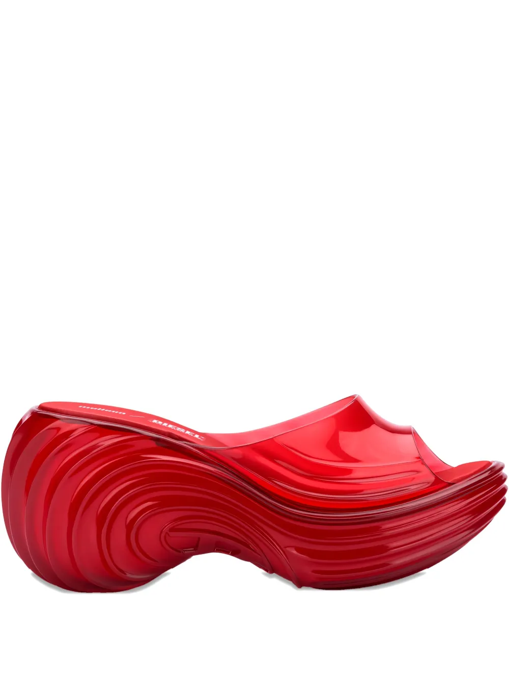 Melissa x Diesel Quantum platform wave slides Red