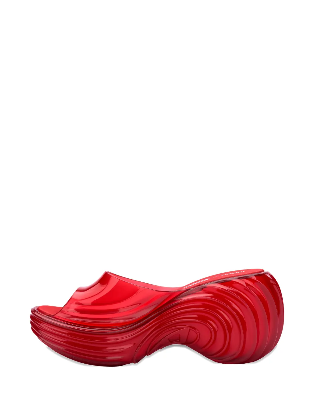 Melissa X Diesel Quantum Platform Wave Slides In Red